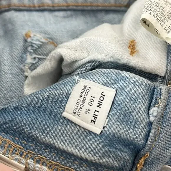 Zara Jeans Womens 6 Blue High Rise Mom‎ Preppy Retro 90s Y2k Light Wash - Picture 8 of 11